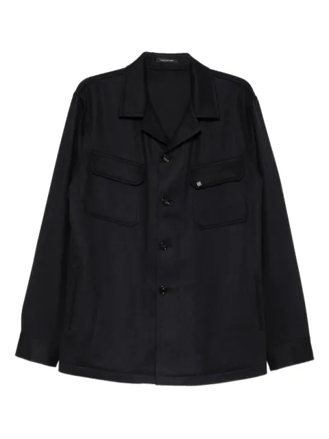 Tagliatore chest-pocket button shirt Blue GCALVIN190015
