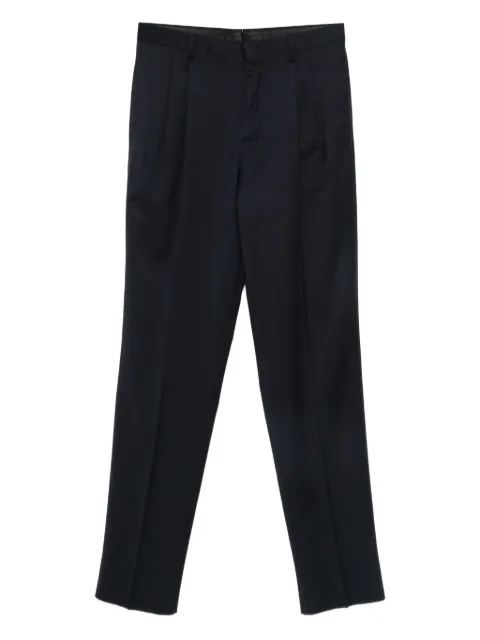 Lardini virgin wool straight-leg trousers Blue AATIMURCN64414