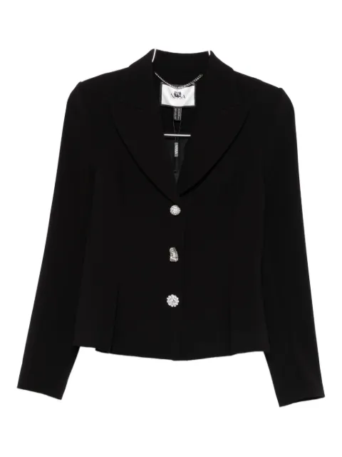 NISSA crystal-embellished single-breasted blazer Black SS1351