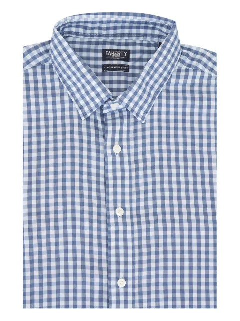 FAHERTY checked button-down shirt Blue MWC0082SKG