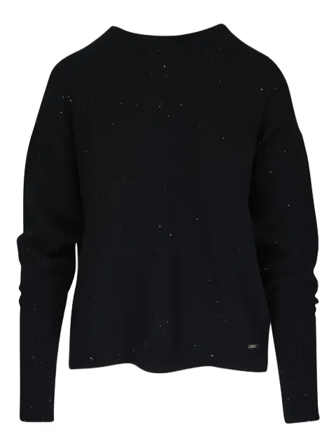 Kiton sparkle-detail sweater Black D60704