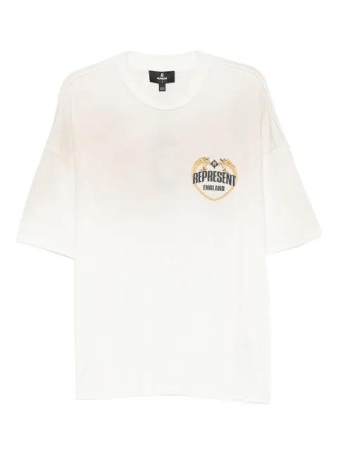 Represent graphic-print crew-neck T-shirt Neutrals MLM100171
