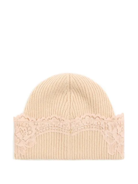 Valentino Garavani lace beanie Neutrals WHB02IGTD