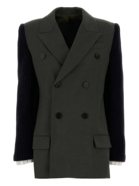 Jean Paul Gaultier double-breasted blazer Green 2504WJA024W037