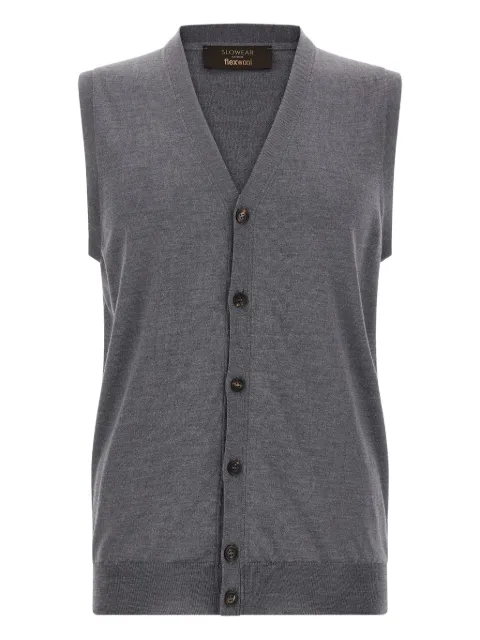 Zanone V-neck vest Grey 811946Z0290N7284