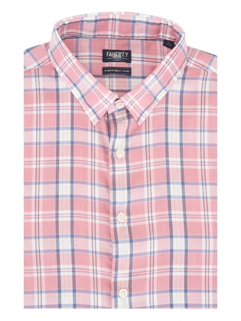 FAHERTY Movement™ checked shirt Pink MWS2509SIK