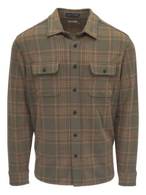 FAHERTY flap-pocket checked shirt Green MXC0002WVP