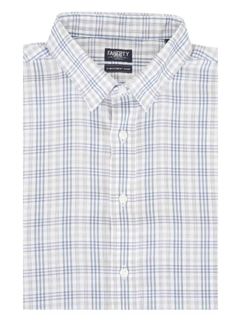 FAHERTY check-pattern shirt White MWC0082EGO