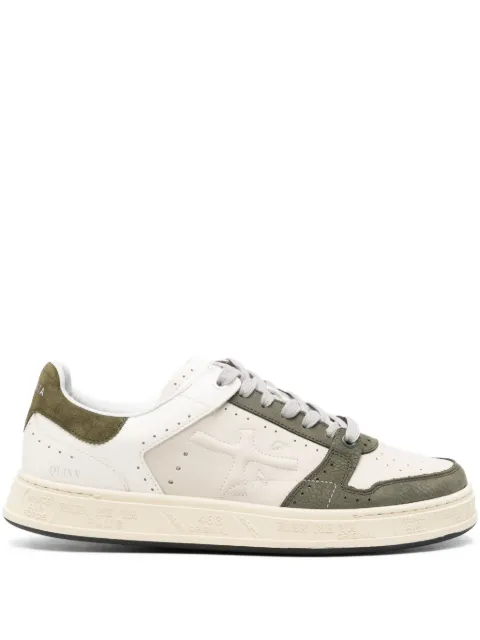 Premiata leather panelled sneakers Neutrals QUINN7637