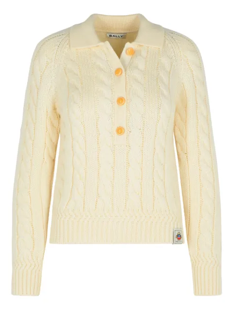 Bally cable-knit wool sweater Neutrals WKN0BGWO046