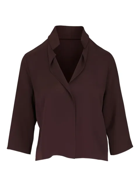 Peter Cohen Frolic V-neck blouse Brown 3697FP
