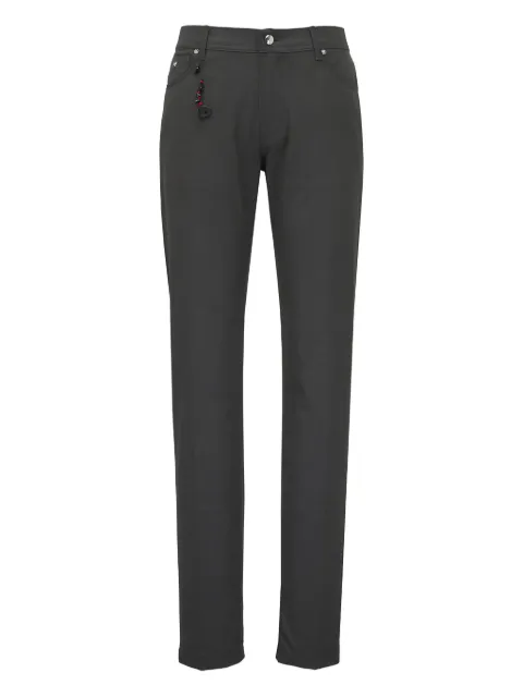 Marco Pescarolo slim-fit trousers Green 524323