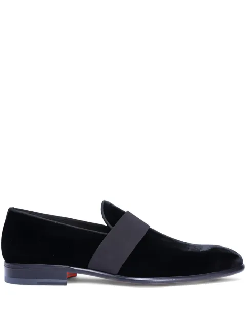 Santoni Isomer velvet loafers Black ISOMERVLUN01