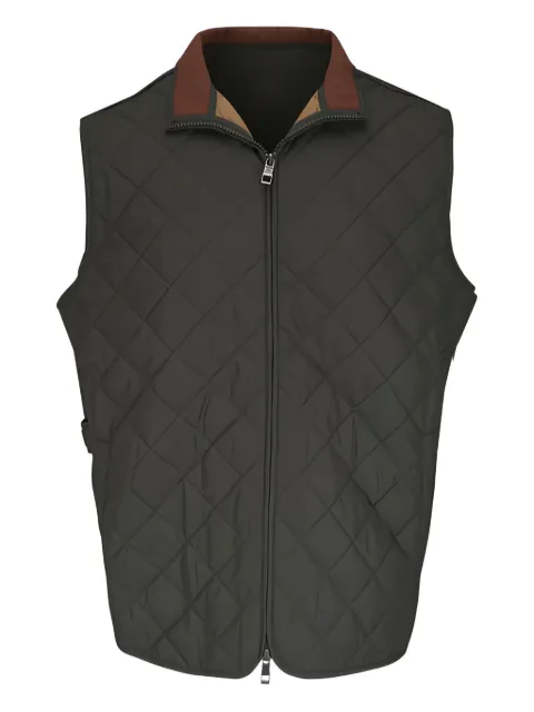 Peter Millar quilted collared gilet Green ME0Z01378