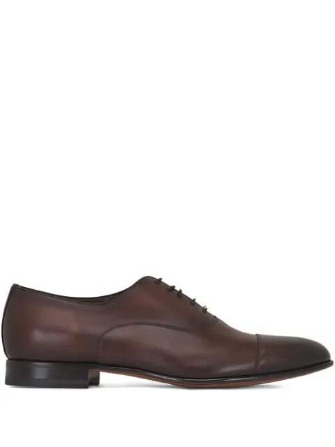Santoni Darian lace-up osford shoes Brown DARIANGTQM48