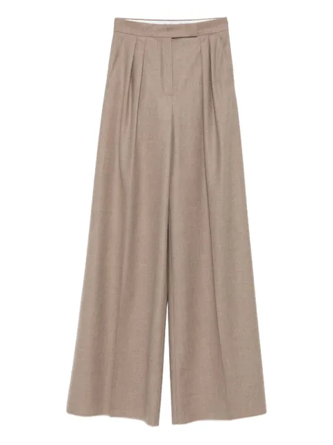 Max Mara pleated-front cashmere trousers Neutrals 2521136012600