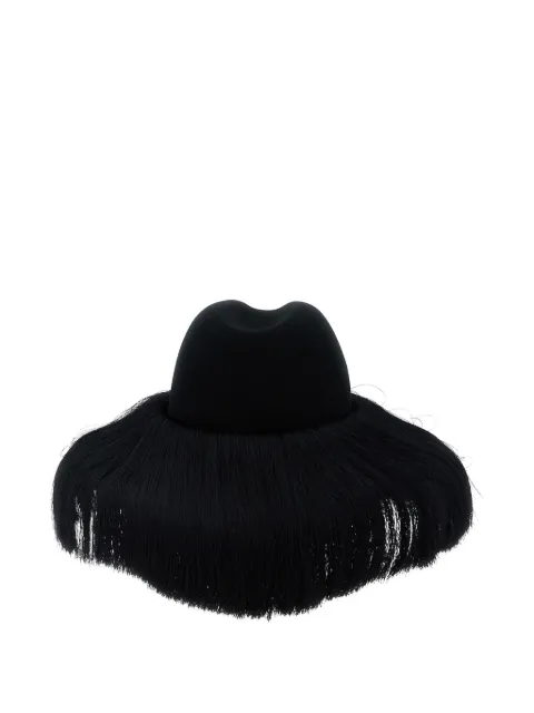 Comme Des Garçons x Hizume fringed-brim fedora Black GPK6011