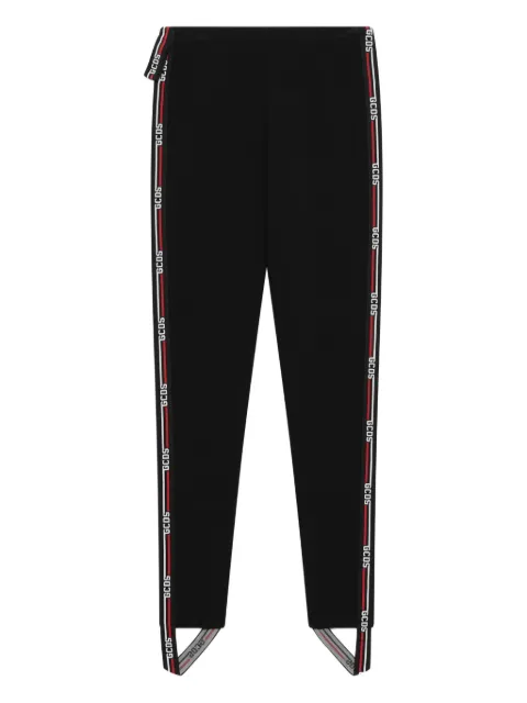 GCDS logo-tape leggings Black B2EW3003JJ6