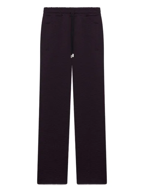 GCDS monogram-jogger straight trousers Red B2CW3011TQ6