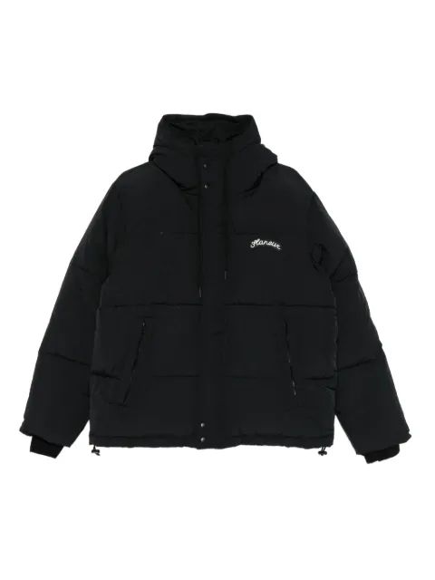 FLÂNEUR hooded padded jacket Black FOUT072