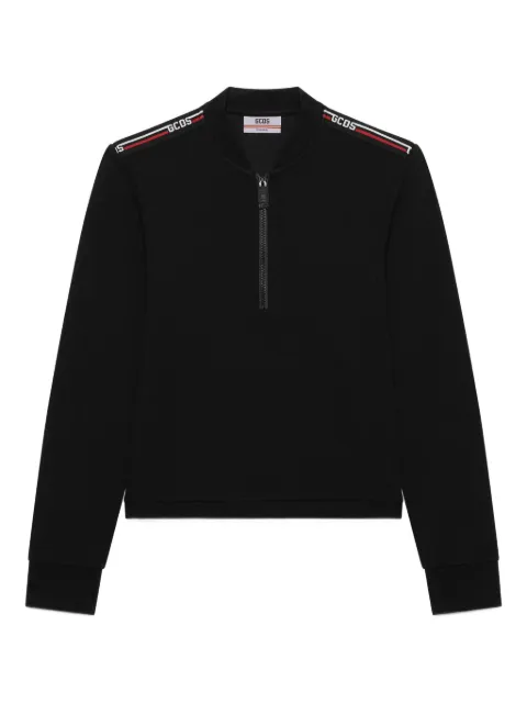 GCDS zip-collar sweater Black B2EW2800JJ6