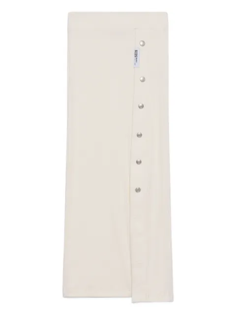 GCDS button ribbed skirt Neutrals B2CW3200KJ5