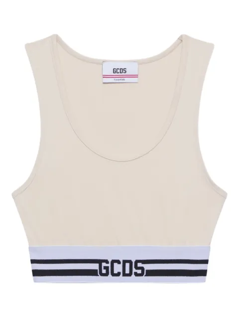 GCDS logo-band tank top White B2EW2804JK0