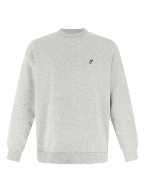 Gramicci embroidered crew-neck sweatshirt Grey G308FTHEATHERASH