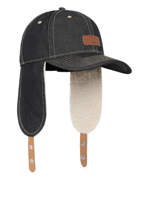 GCDS earflaps denim cap Blue B2CU5806AK8