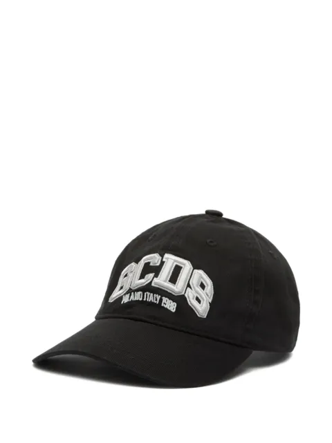GCDS logo-embroidered baseball cap Black B2EU5800AK6