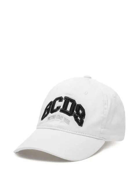 GCDS logo-embroidered baseball cap White B2EU5800AK6
