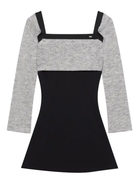 GCDS square-neck mini dress (two-piece) Black B2CW1012MA9