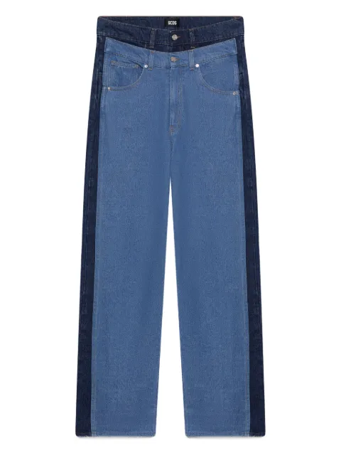 GCDS Split Leg Trousers Blue B2CM2903DA6