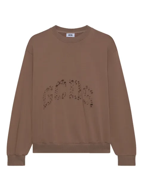 GCDS logo-embellishment sweatshirt Neutrals B2CM1510JE7