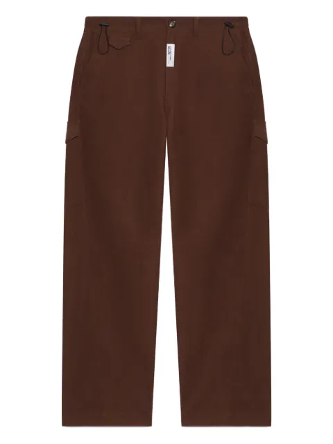 GCDS drawstring cotton pants Brown B2CM2909TQ3