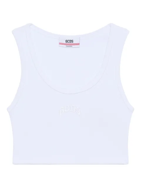 GCDS ribbed tank top White B2EW2802JA2