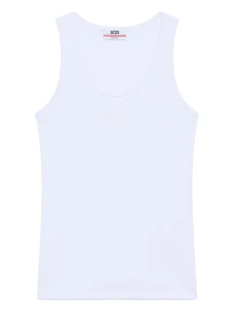 GCDS logo-detail vest White B2EM2803JA2