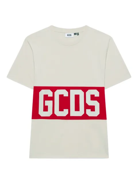 GCDS logo-print T-shirt Neutrals B1XM2314JA3