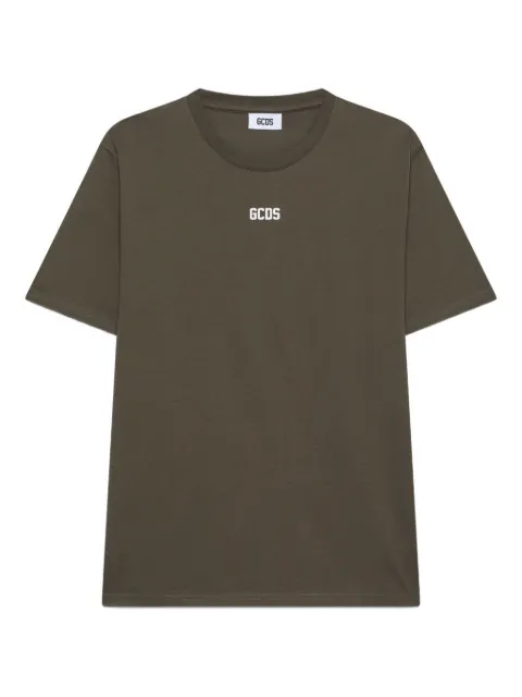 GCDS logo-print T-shirt Green A1OM2312JA4