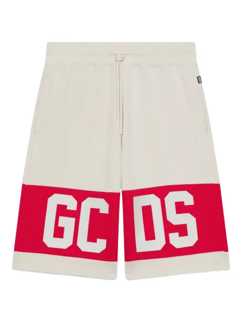 GCDS logo-print shorts Neutrals B1XM3100JD1