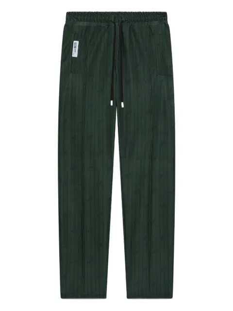 GCDS pinstripe drawstring trousers Green B2CW3012TP8