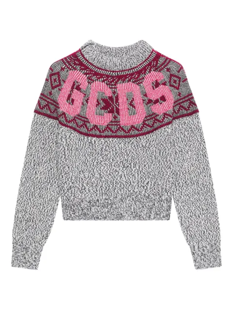 GCDS logo-embellishment sweater Grey B2CW1521KJ3