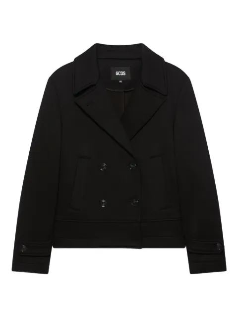 GCDS double-breasted welt-pocket jacket Black B2CW0703TR2