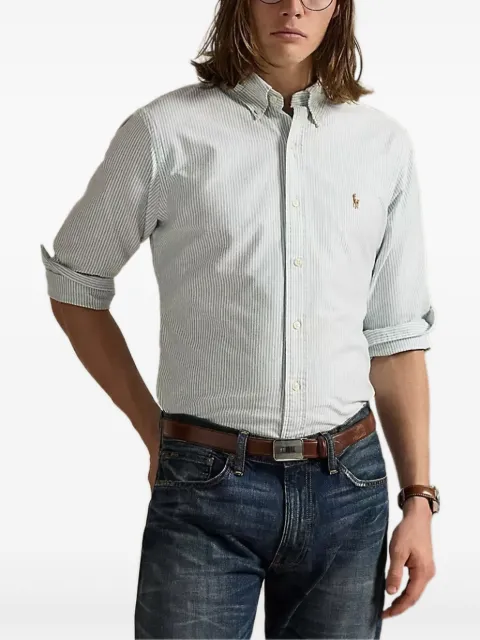 Polo Ralph Lauren striped embroidered shirt Green 710953704008