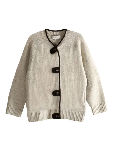 ATELIER NEW YORK button trim cardigan Neutrals ATSS1MSKS1035
