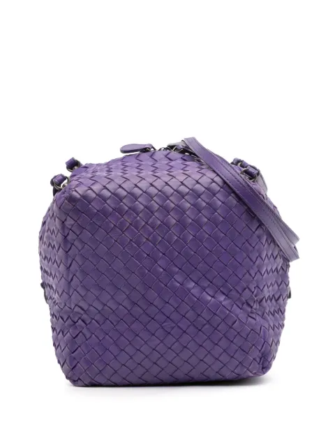 Bottega Veneta Pre-Owned 2012-2025 Nappa Intrecciato Cube crossbody bag Purple M3T6CYSYQWRBE3TI