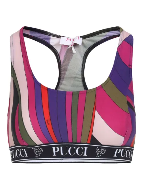 PUCCI racer-back sports bra Pink 5UTP565U755