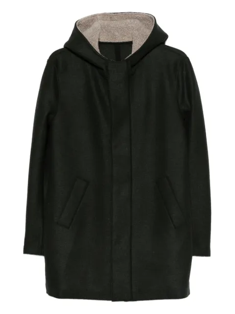 Harris Wharf London hooded parka Green CE9138MLKW