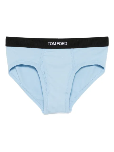 TOM FORD logo-waistband briefs Blue T4LC11040