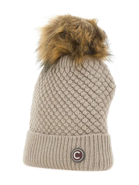 Colmar pom-pom beanie hat Neutrals 4854E3XS06